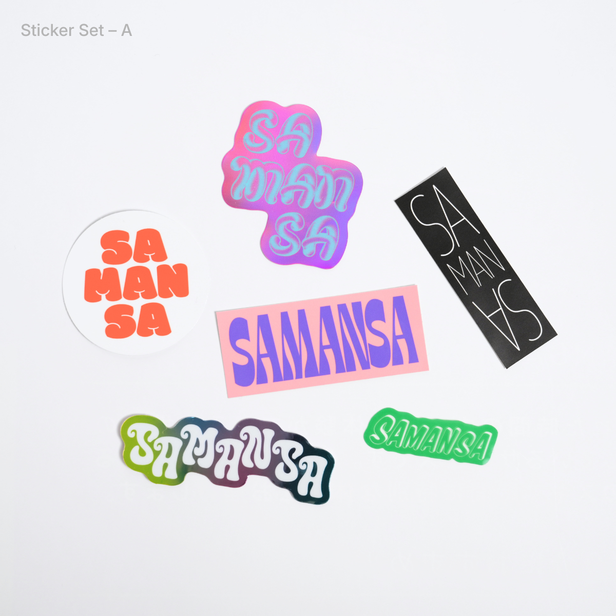 SAMANSA Logo Sticker Set (全3種）