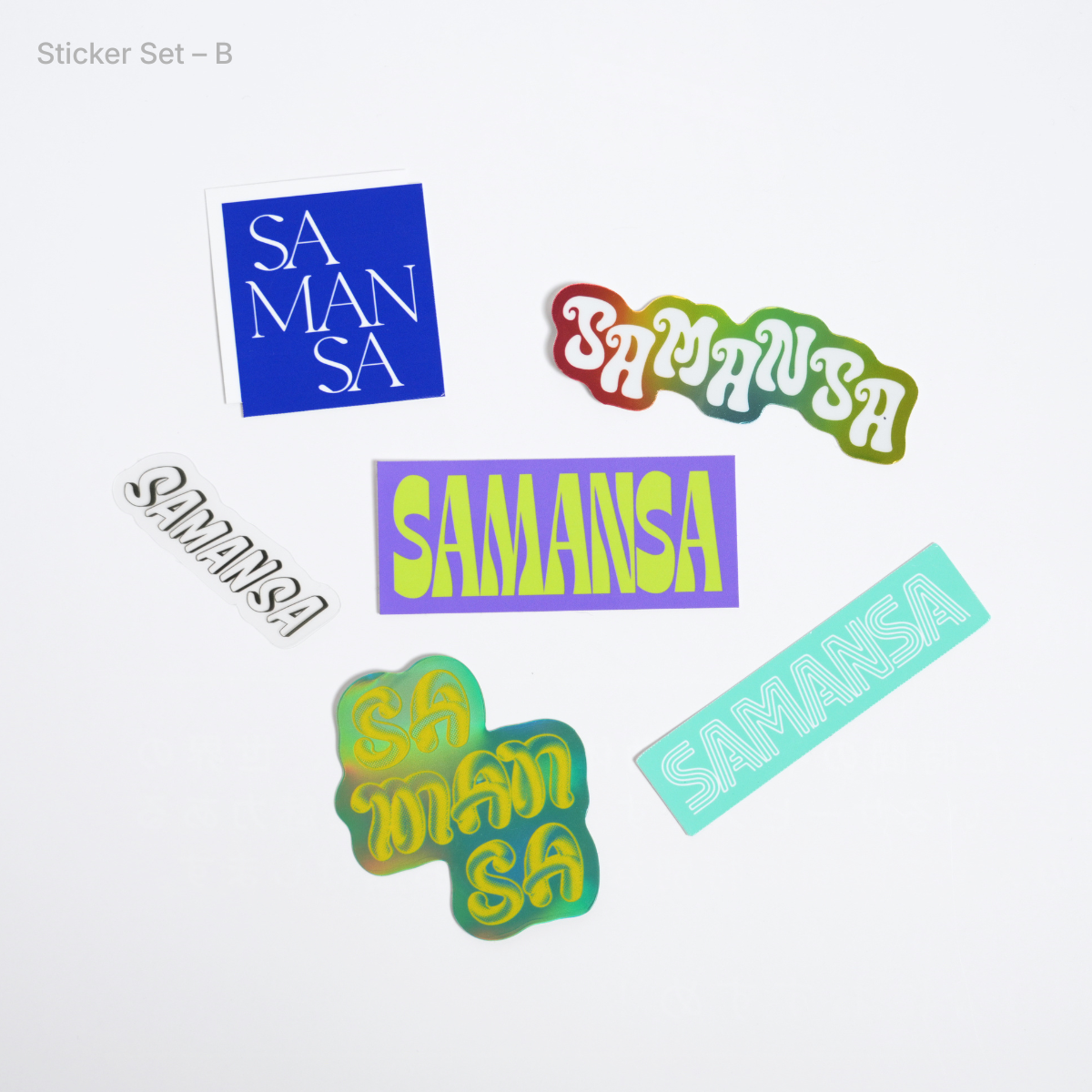 SAMANSA Logo Sticker Set (全3種）