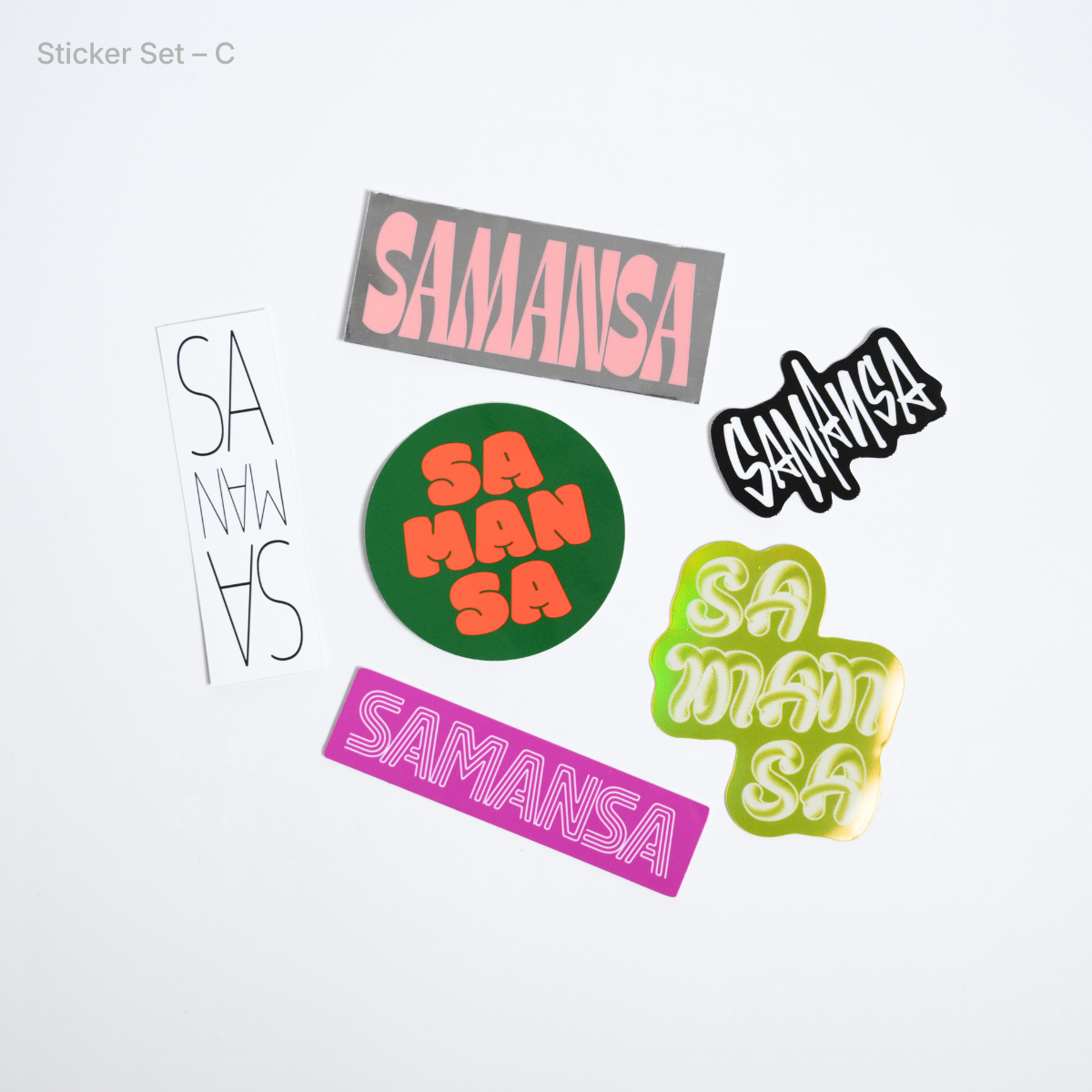SAMANSA Logo Sticker Set (全3種）